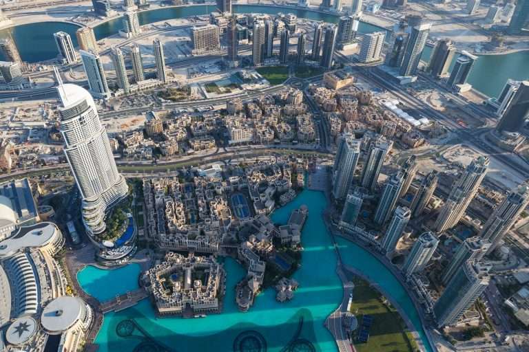 aerial view dubai city from top tower 268835 1059