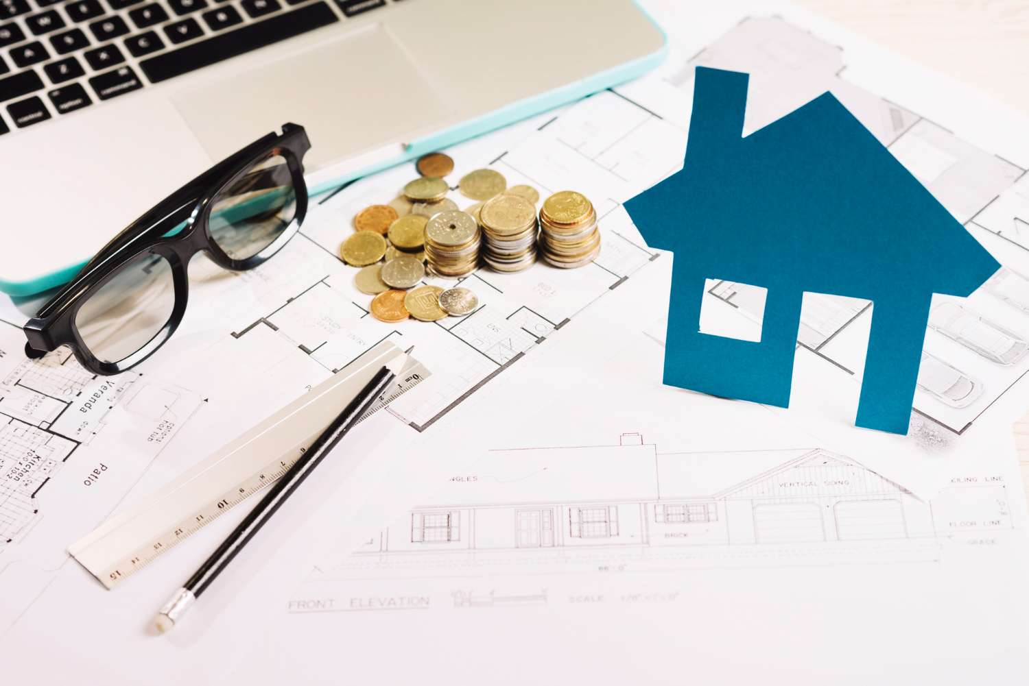 house plans with coins